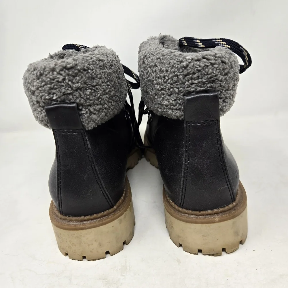 CIRCUS by SAM EDELMAN Kilbourne‎ Faux Fur Winter Lug Boots Size 9